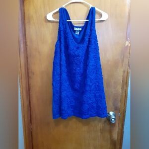 Catherines Blue Sleeveless Top